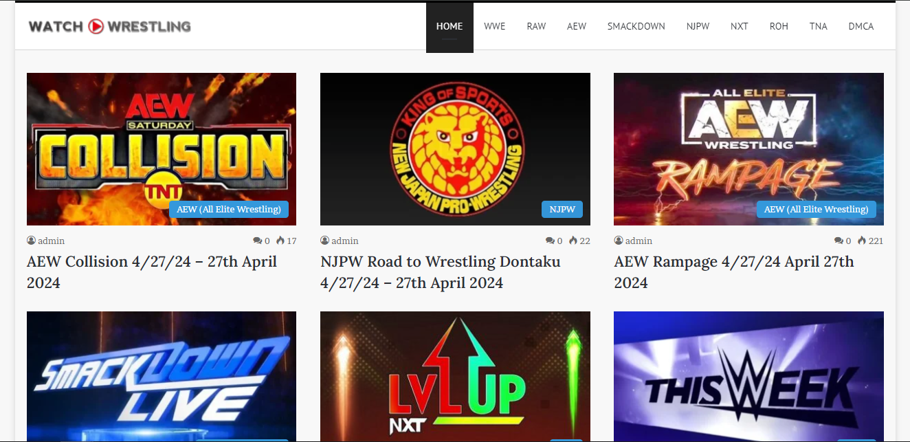 Best websites to watch wrestling replays.