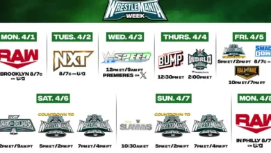 Calendar of wrestling events to watch this month.