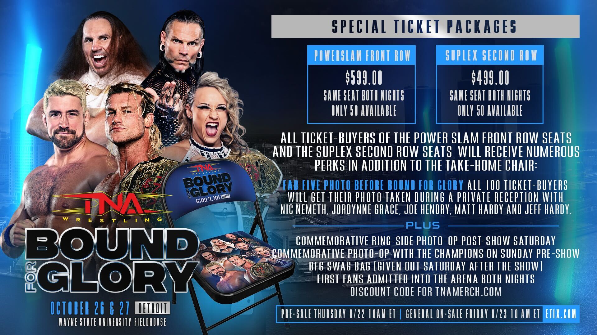 TNA's Bound For Glory: Oct 26-27 in Detroit!